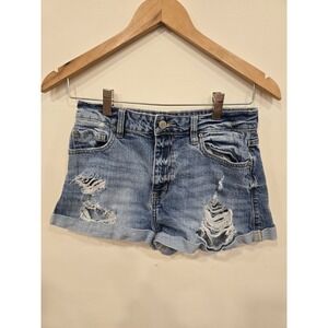 Eunina Shorts Size S Super High Rise Kara Distressed Shortie